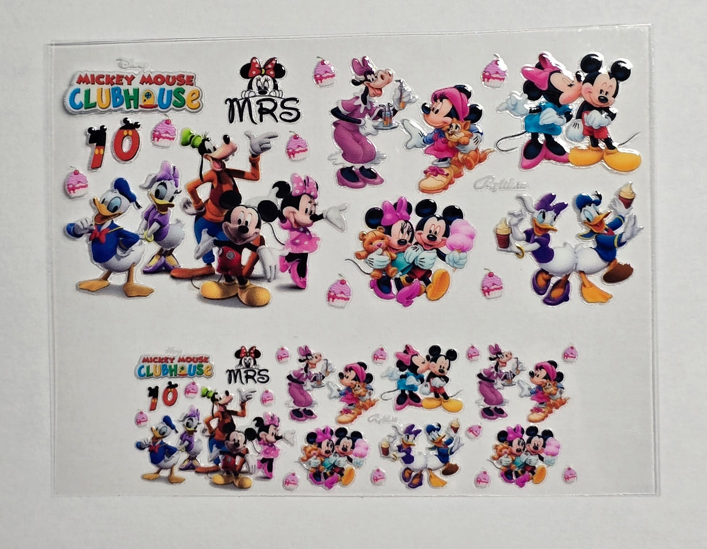 Mini Tumbler Keychain UV/DTF Wraps - Animation Mouse Clubhouse - Multiple Designs Available