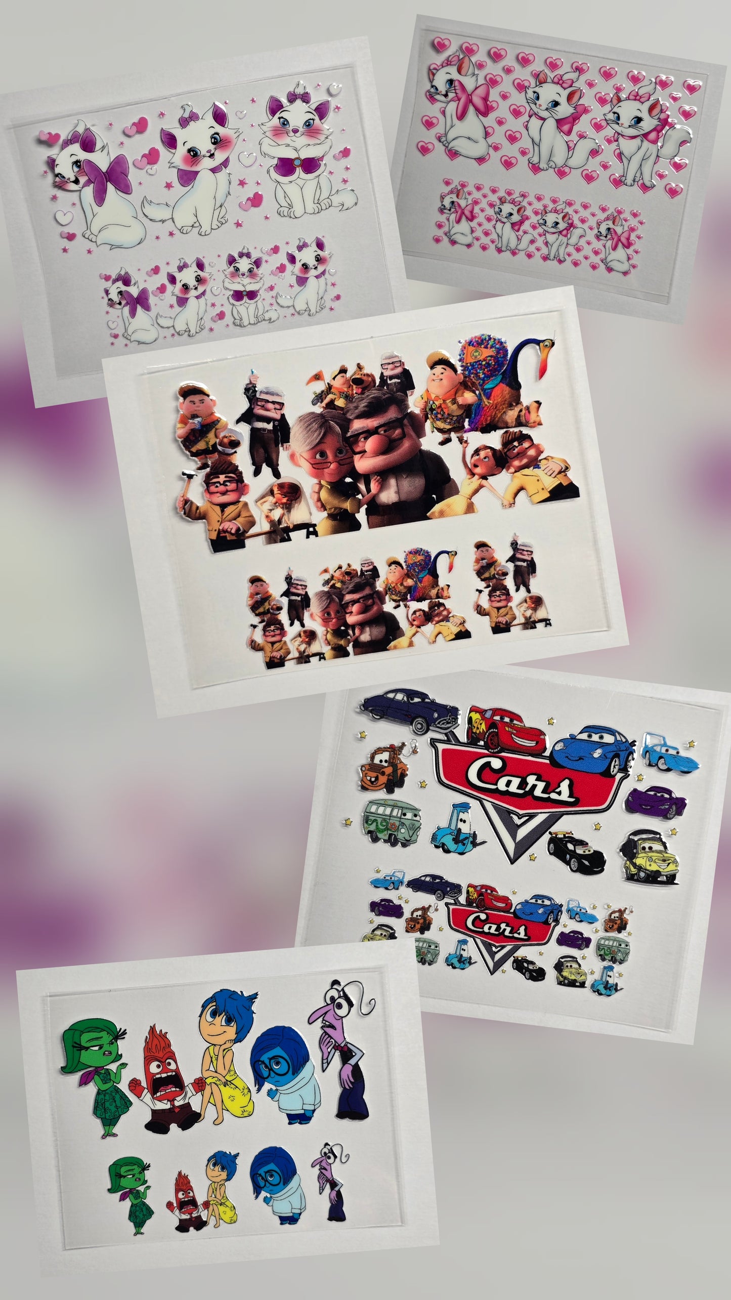 Mini Tumbler Keychain UV/DTF Wraps - Animation - Multiple Designs Available