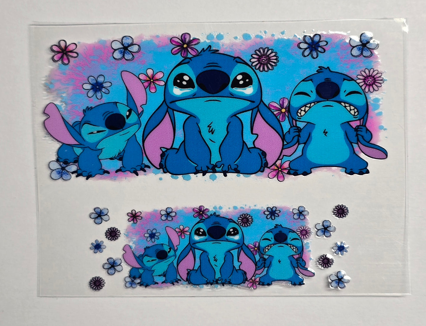 Mini Tumbler Keychain UV/DTF Wraps - Blue Alien 2 - Multiple Designs Available