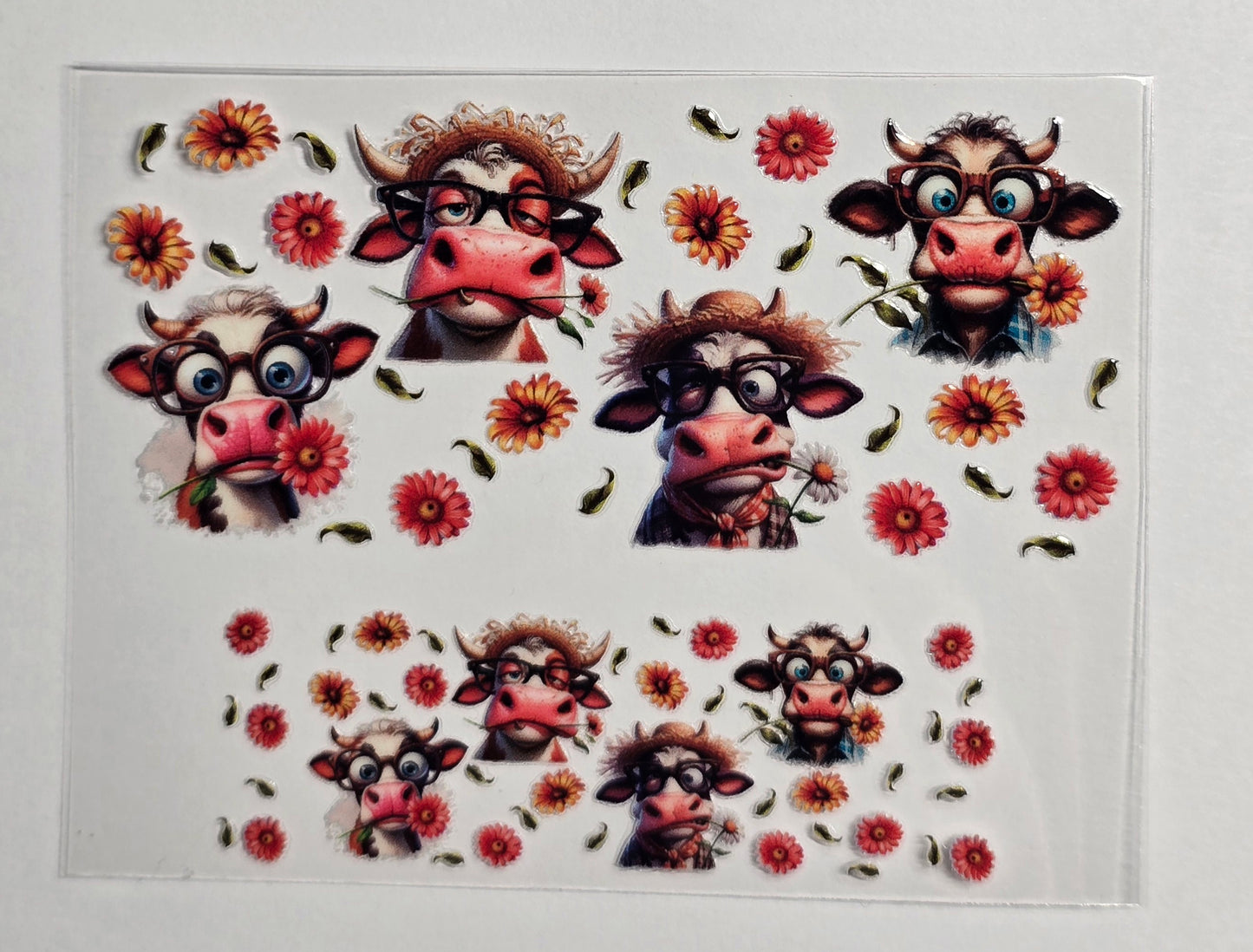 Mini Tumbler Keychain UV/DTF Wraps - Cows - Multiple Designs Available