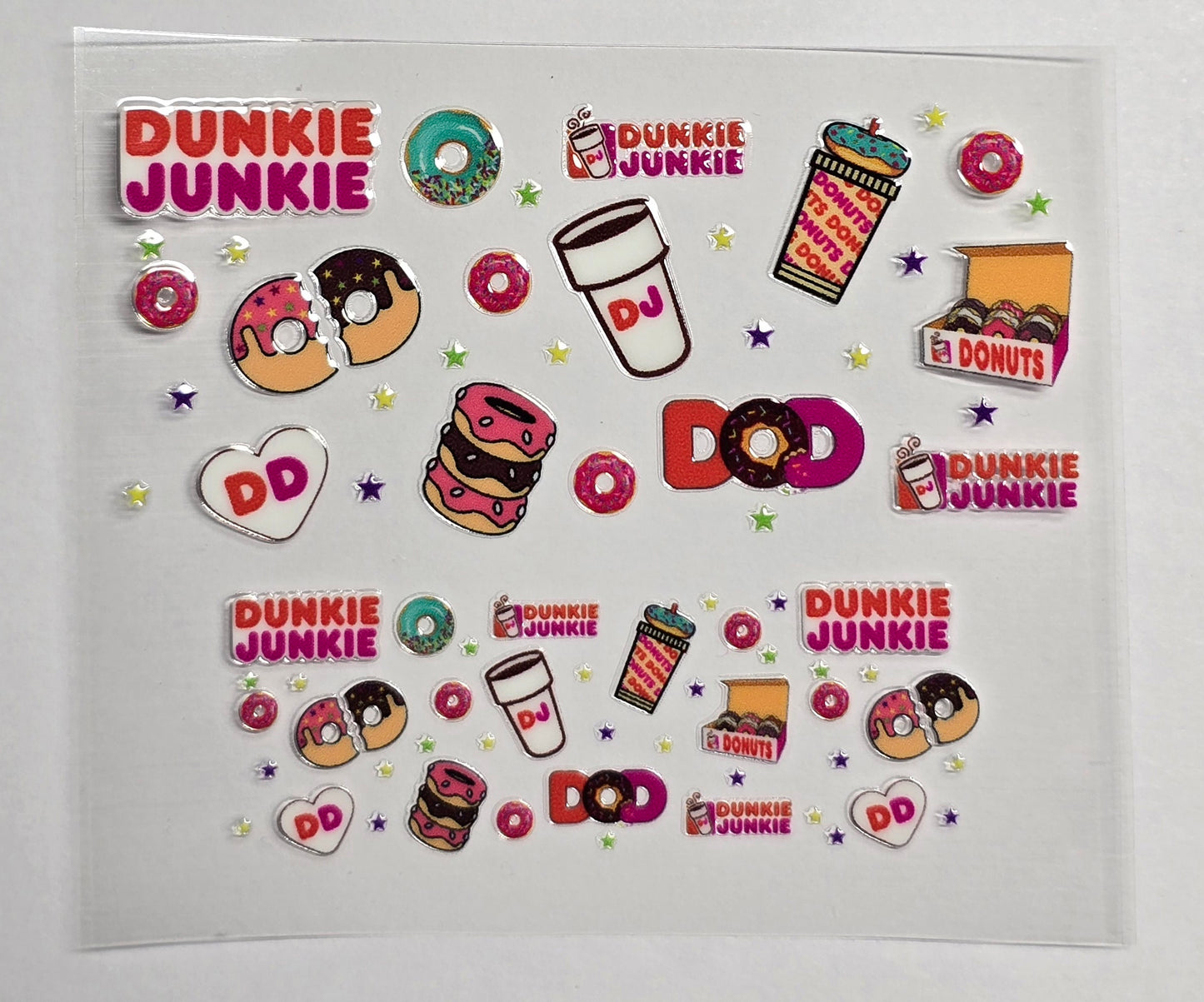 Mini Tumbler Keychain UV/DTF Wraps - Dunkie Junkie - Multiple Designs Available