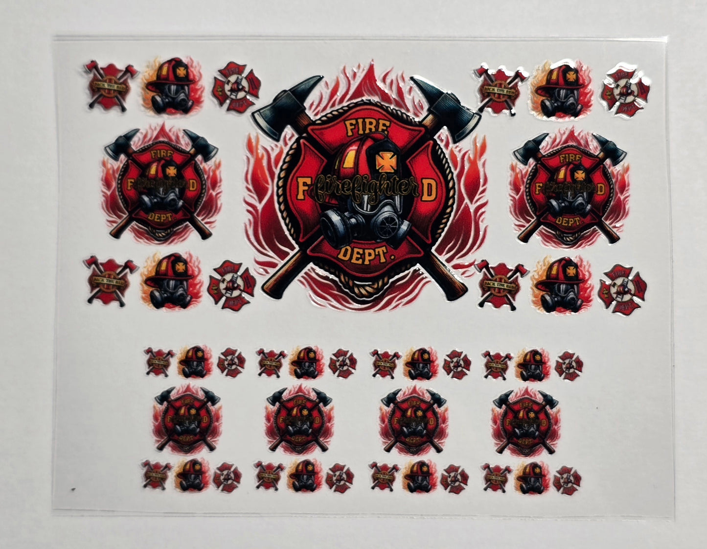Mini Tumbler Keychain UV/DTF Wraps - Firefighter - Multiple Designs Available