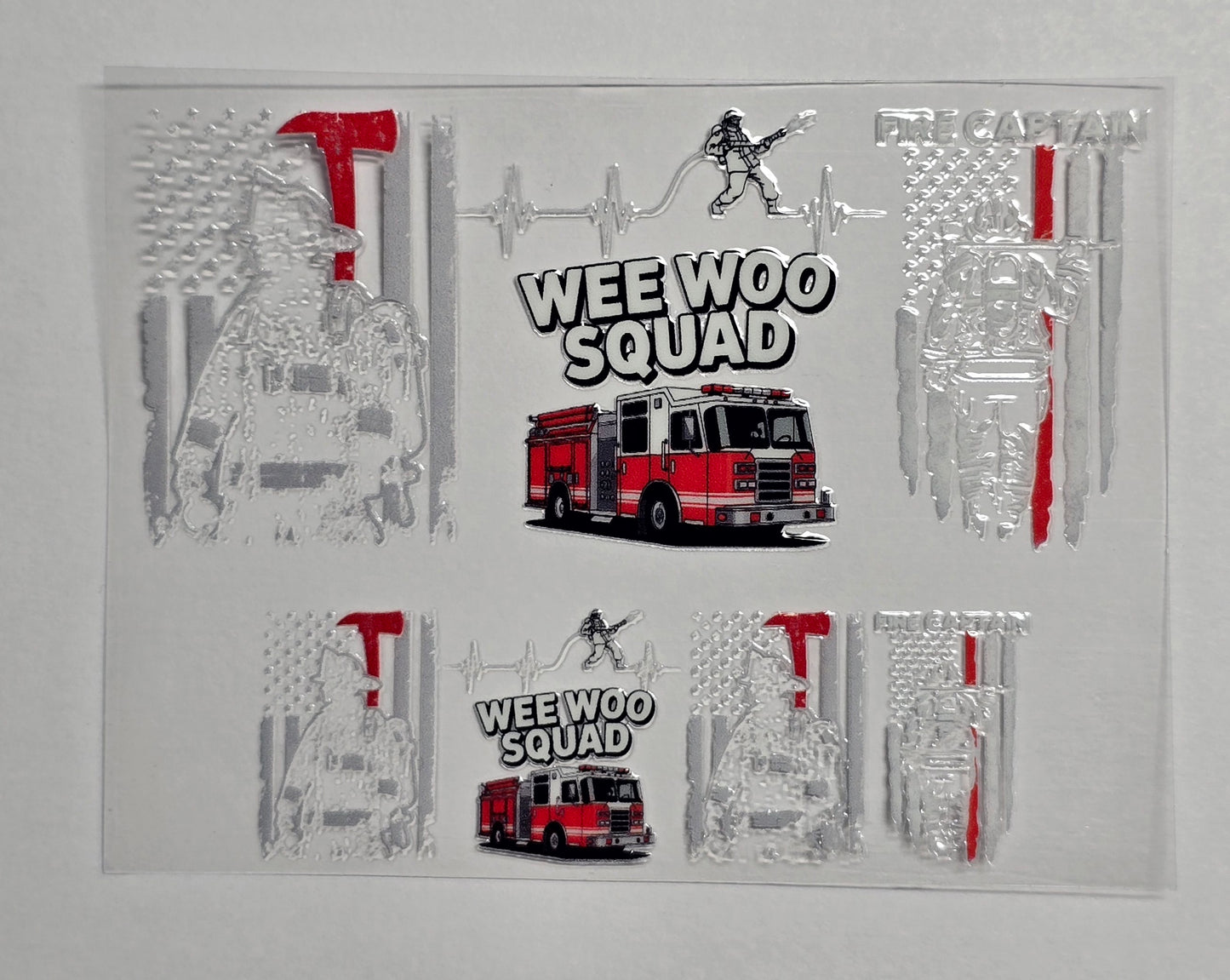 Mini Tumbler Keychain UV/DTF Wraps - Firefighter - Multiple Designs Available