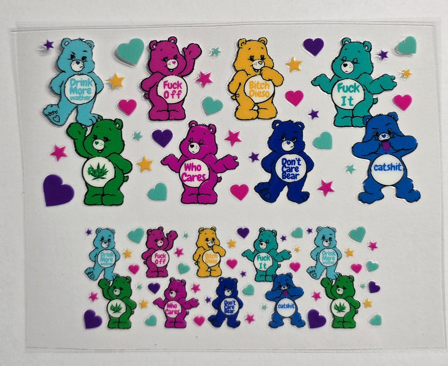 Mini Tumbler Keychain UV/DTF Wraps - Mature 18+ - Naughty Bears - Multiple Designs Available