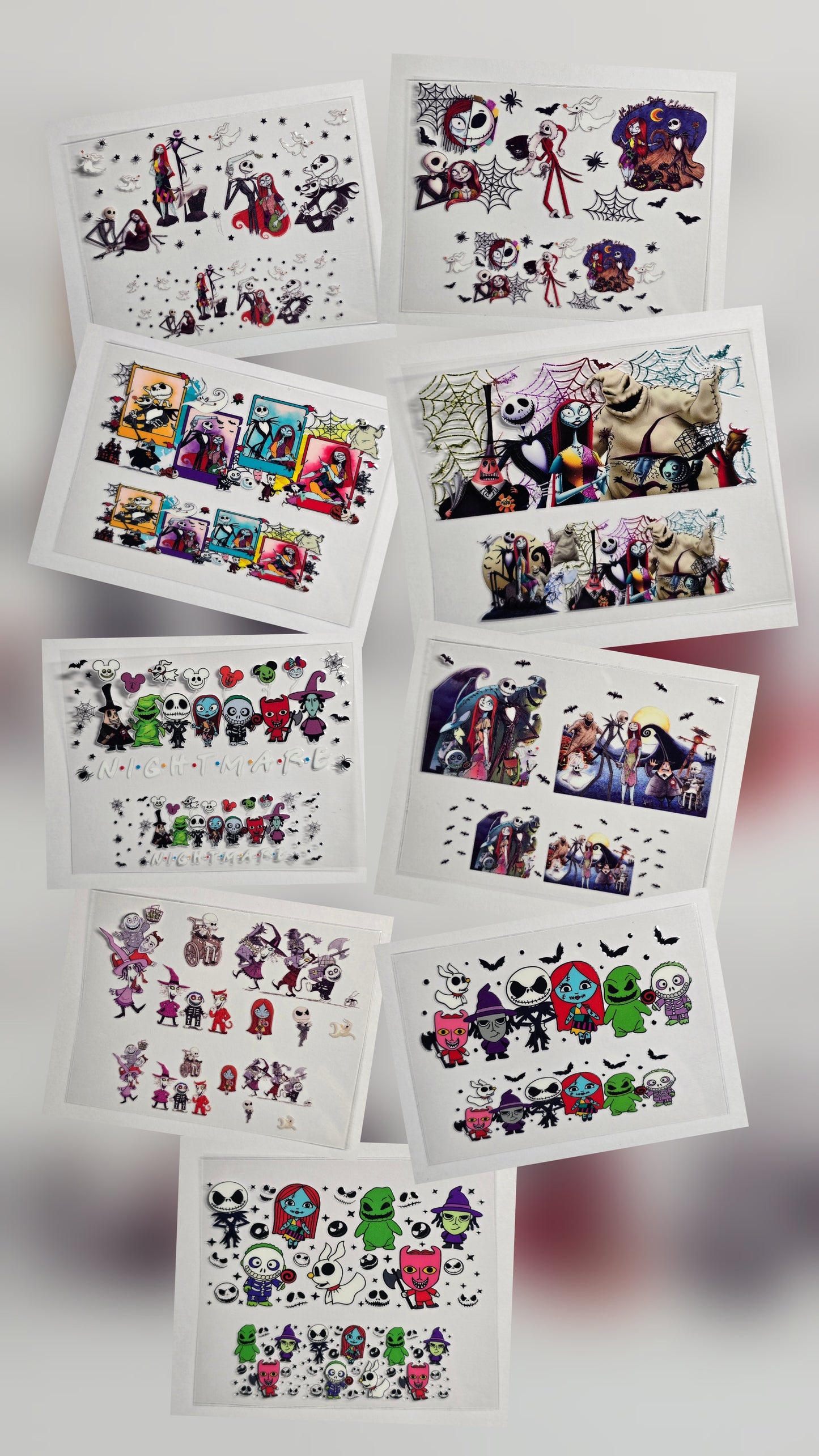 Mini Tumbler Keychain UV/DTF Wraps - Nightmare 2 - Multiple Designs Available