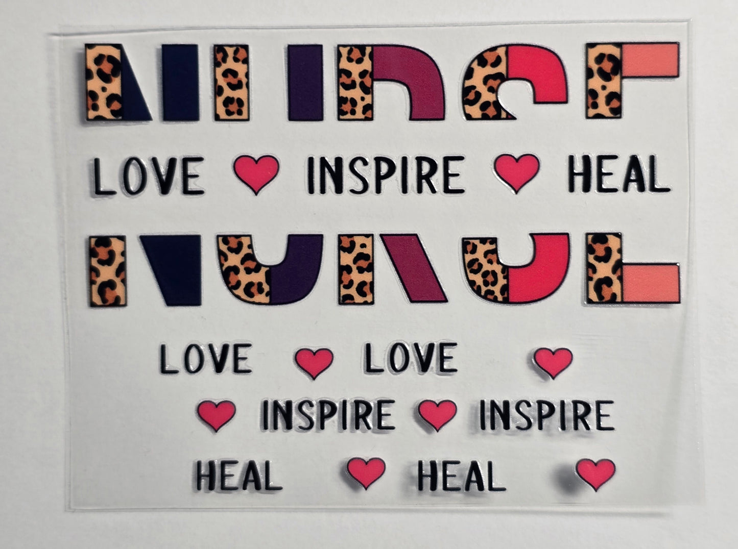 Mini Tumbler Keychain UV/DTF Wraps - Nurse - Multiple Designs Available