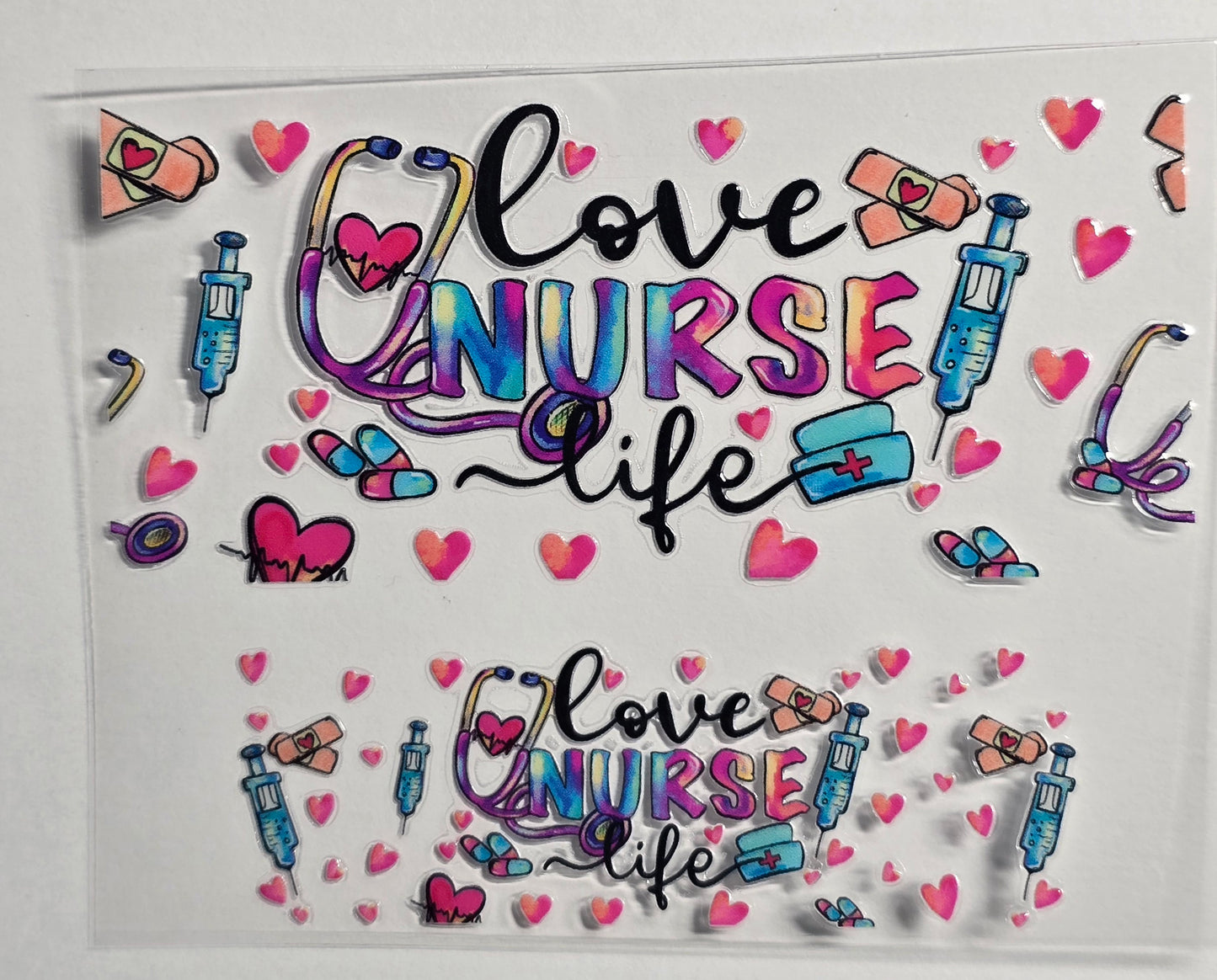 Mini Tumbler Keychain UV/DTF Wraps - Nurse - Multiple Designs Available