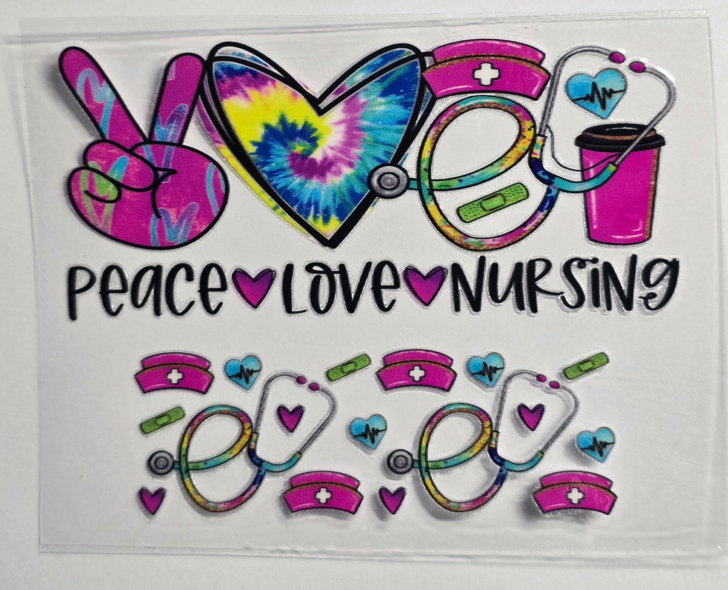 Mini Tumbler Keychain UV/DTF Wraps - Nurse - Multiple Designs Available