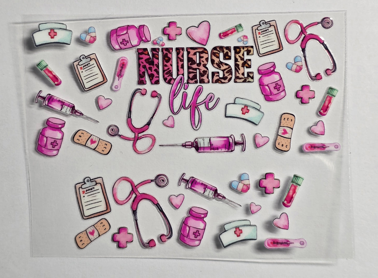 Mini Tumbler Keychain UV/DTF Wraps - Nurse - Multiple Designs Available