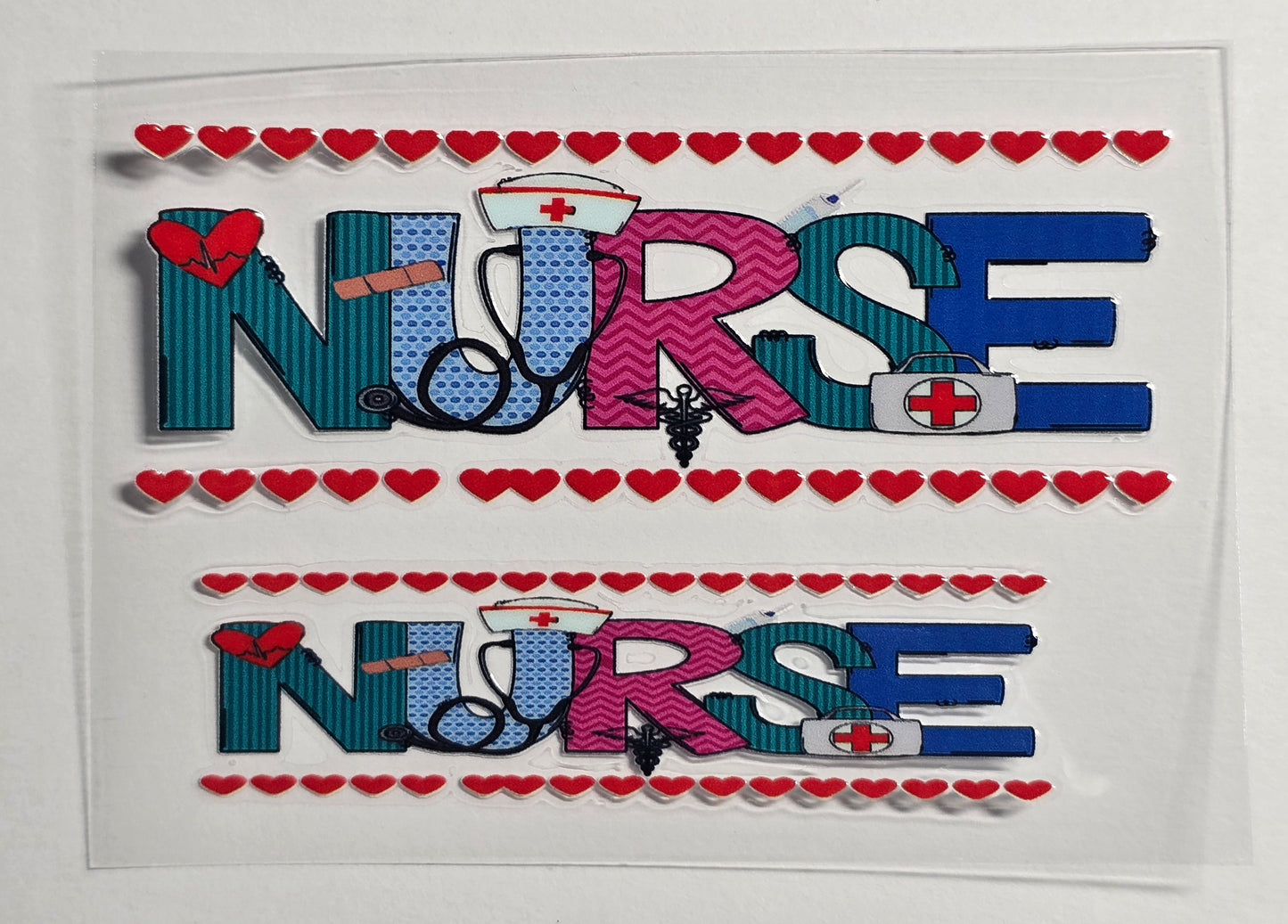 Mini Tumbler Keychain UV/DTF Wraps - Nurse - Multiple Designs Available