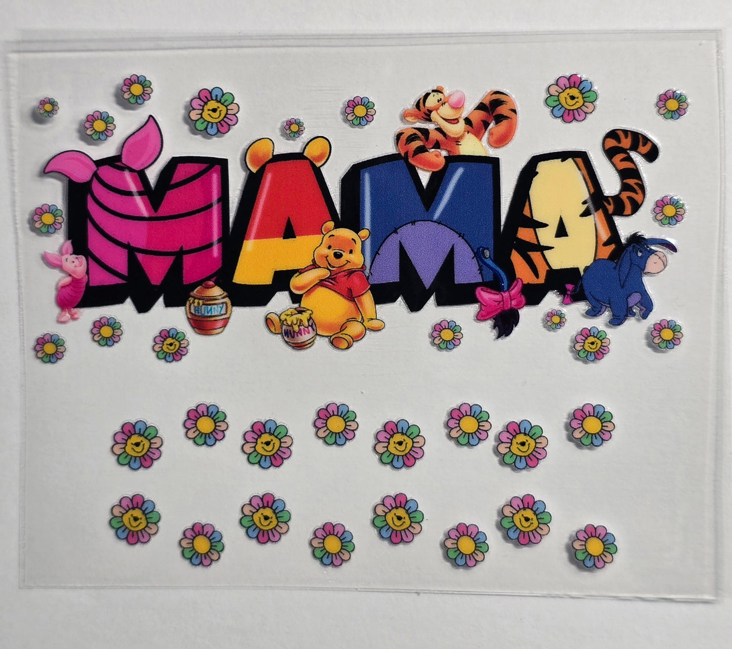 Mini Tumbler Keychain UV/DTF Wraps - Yellow Bear 1 - Multiple Designs Available