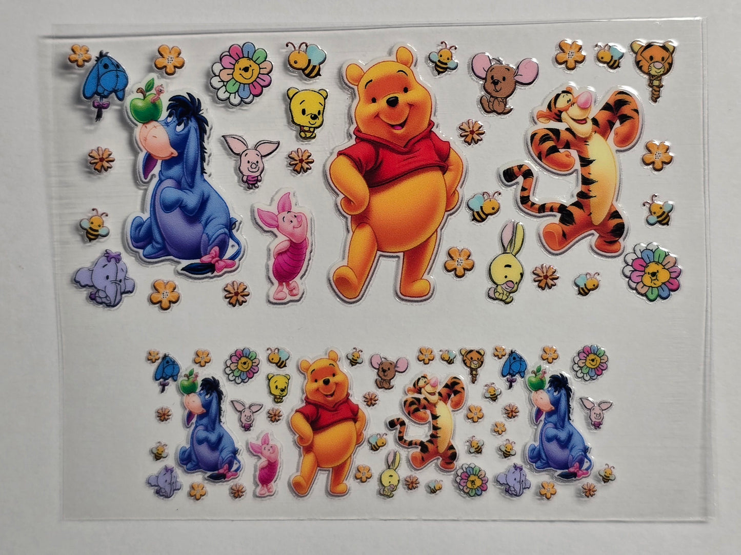 Mini Tumbler Keychain UV/DTF Wraps - Yellow Bear 1 - Multiple Designs Available