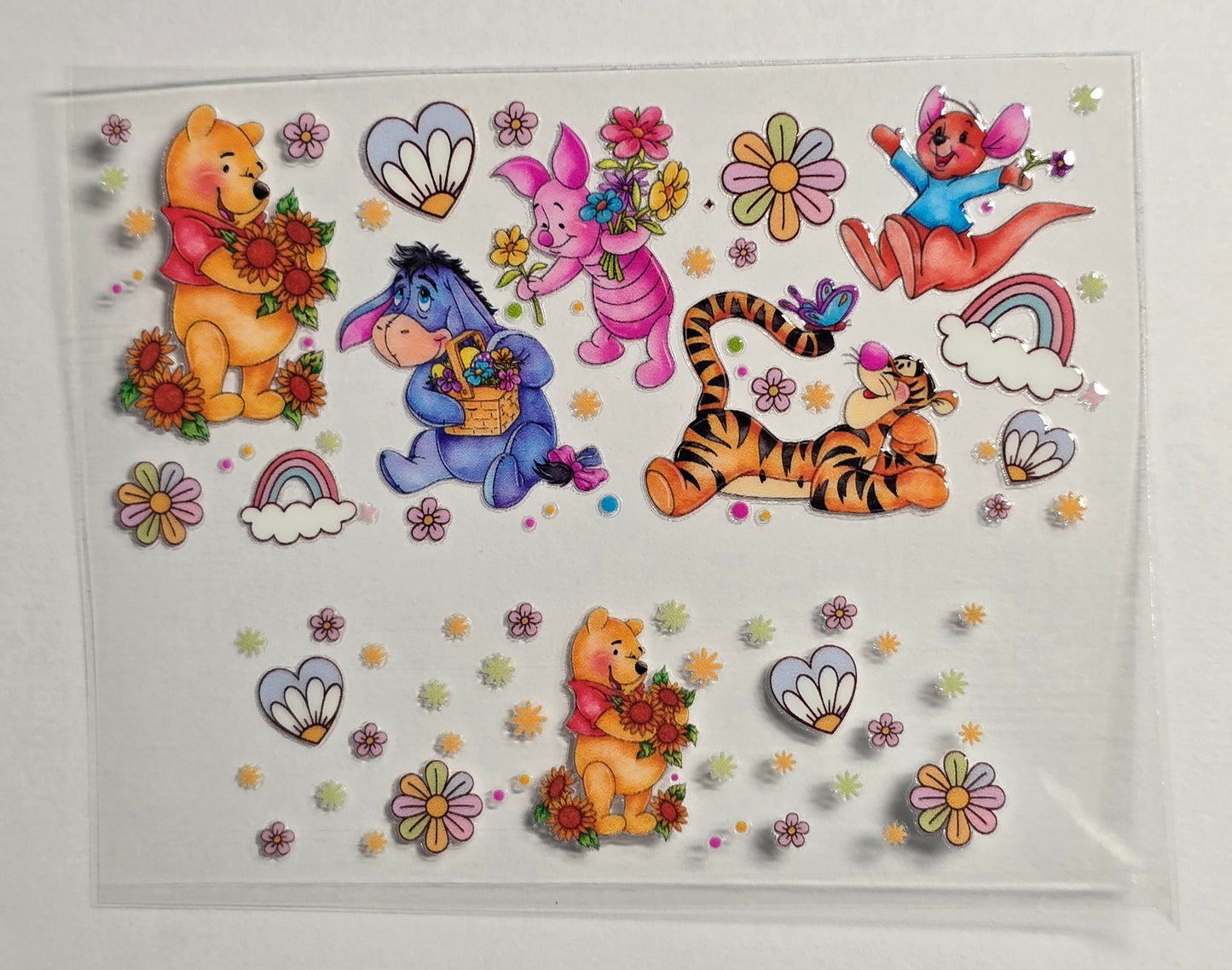 Mini Tumbler Keychain UV/DTF Wraps - Yellow Bear 1 - Multiple Designs Available