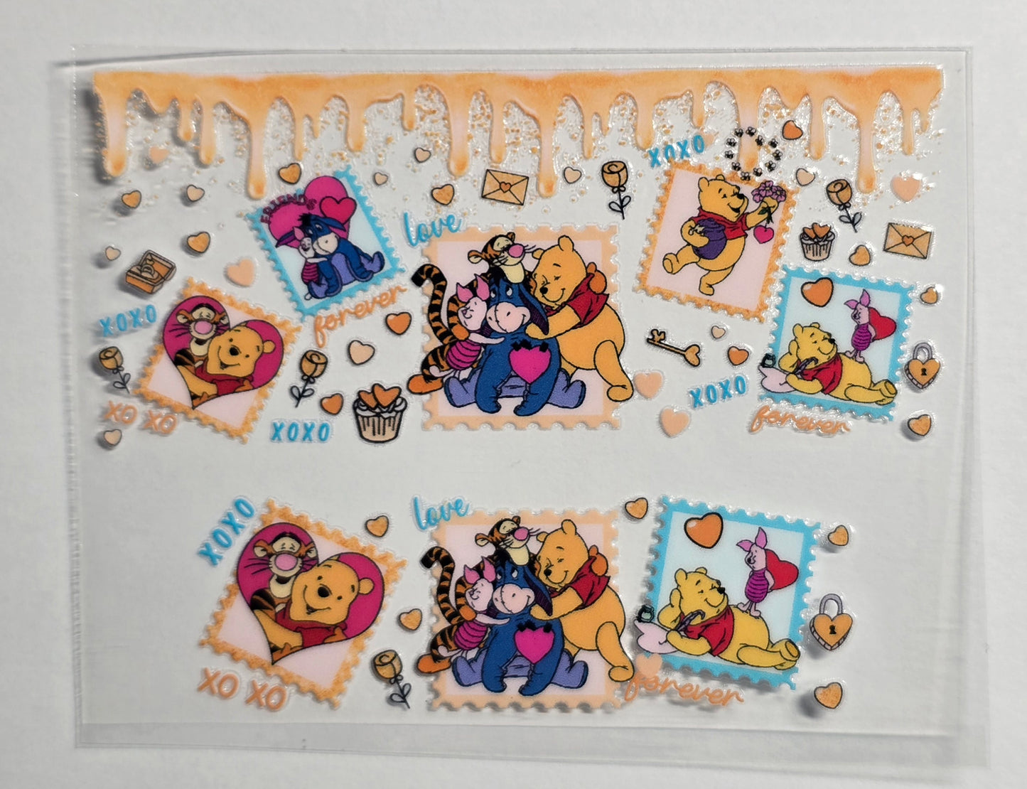 Mini Tumbler Keychain UV/DTF Wraps - Yellow Bear 1 - Multiple Designs Available