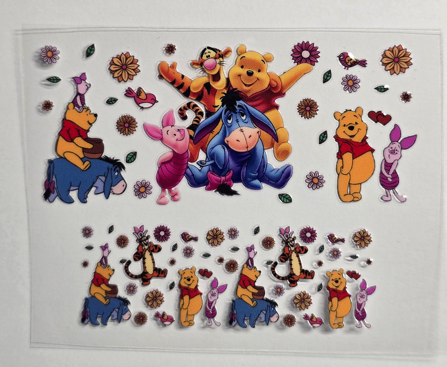 Mini Tumbler Keychain UV/DTF Wraps - Yellow Bear 1 - Multiple Designs Available