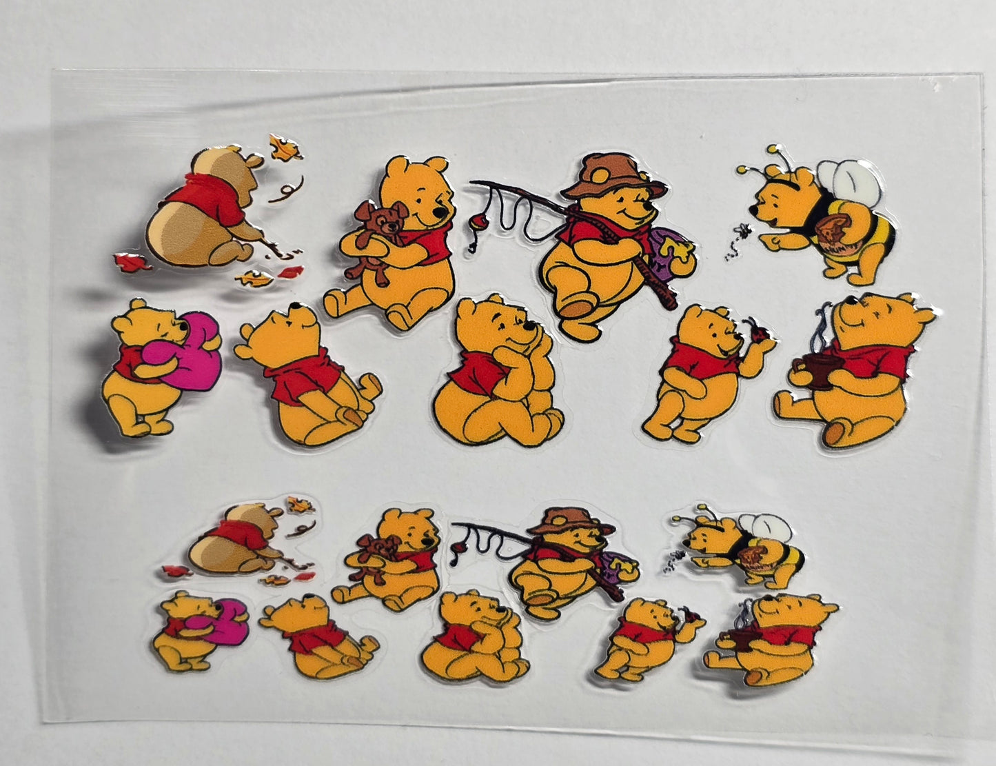 Mini Tumbler Keychain UV/DTF Wraps - Yellow Bear 2 - Multiple Designs Available