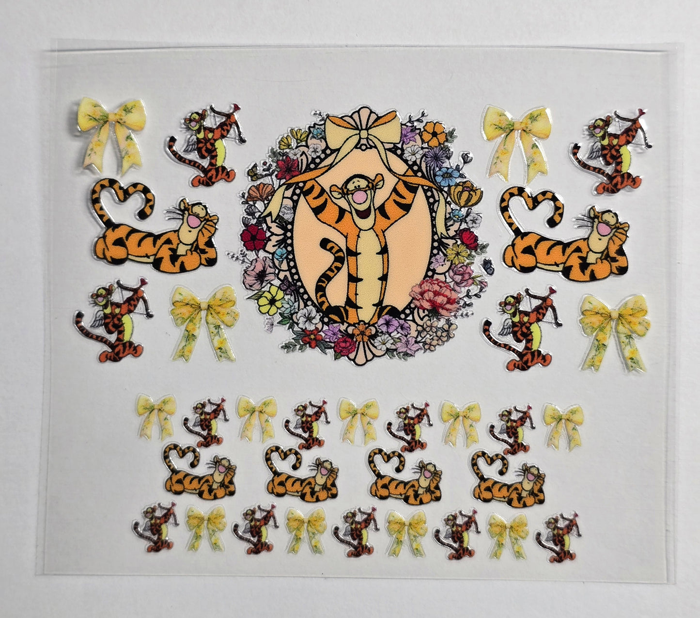 Mini Tumbler Keychain UV/DTF Wraps - Yellow Bear 2 - Multiple Designs Available