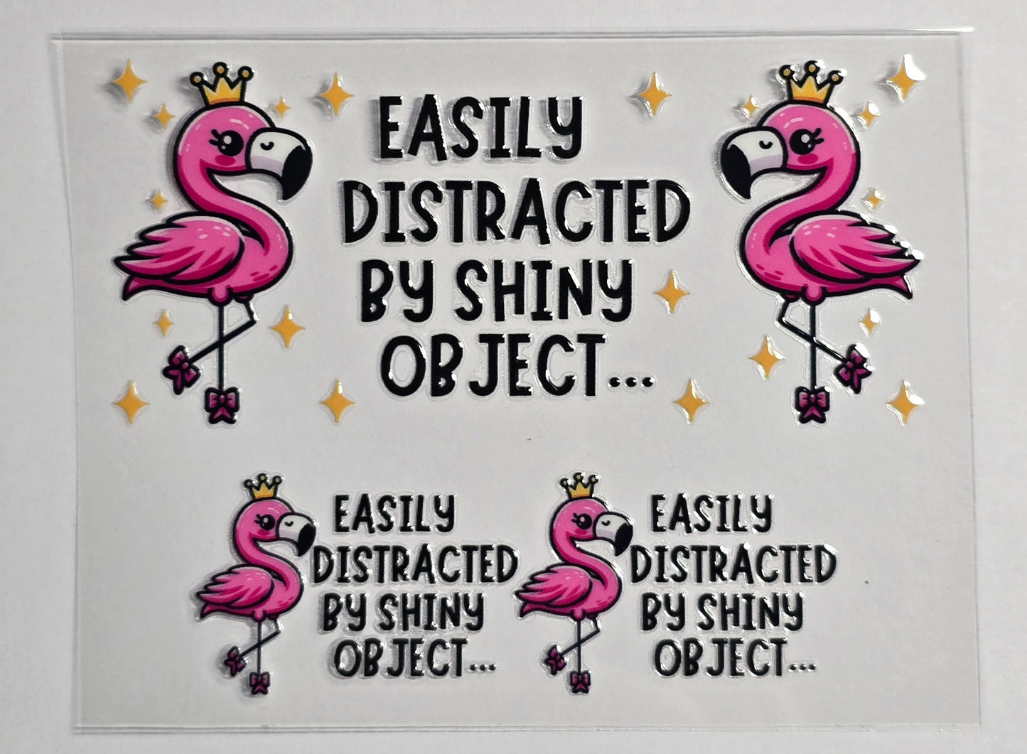 Mini Tumbler Keychain UV/DTF Wraps - Flamingo 2 - Multiple Designs Available