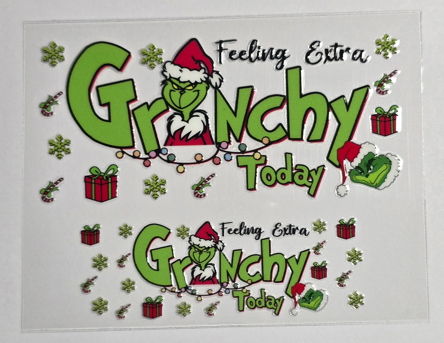 Mini Tumbler Keychain UV/DTF Wraps - Green Guy / Mean One 3 - Multiple Designs Available