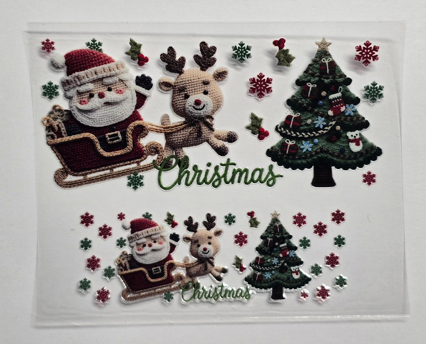 Mini Tumbler Keychain UV/DTF Wraps - Christmas - Multiple Designs Available