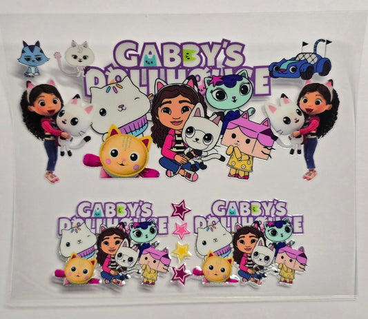 Mini Tumbler Keychain UV/DTF Wraps - Gabby