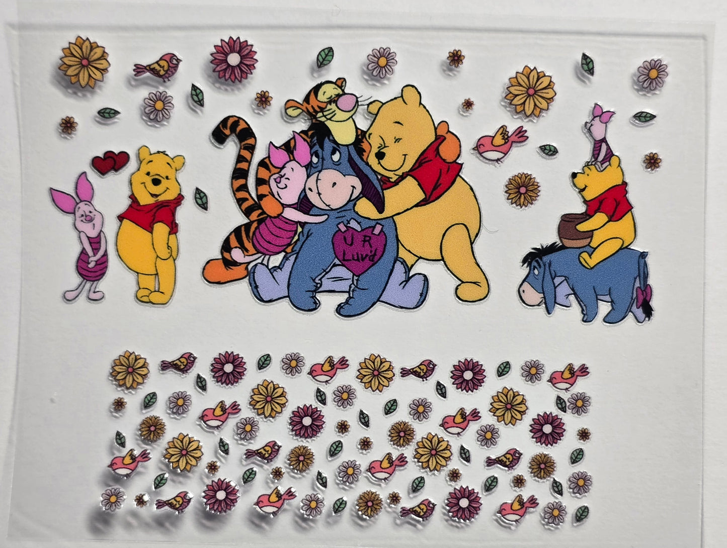 Mini Tumbler Keychain UV/DTF Wraps - Winnie Bear 2 - Multiple Designs Available