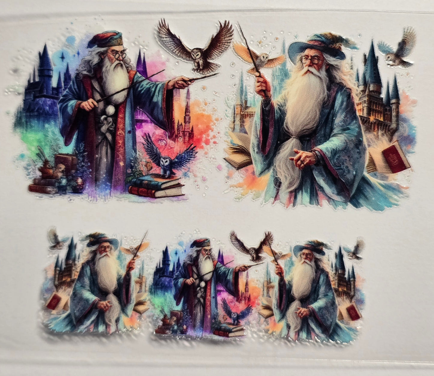 Mini Tumbler Keychain UV/DTF Wraps - Wizard - Multiple Designs Available