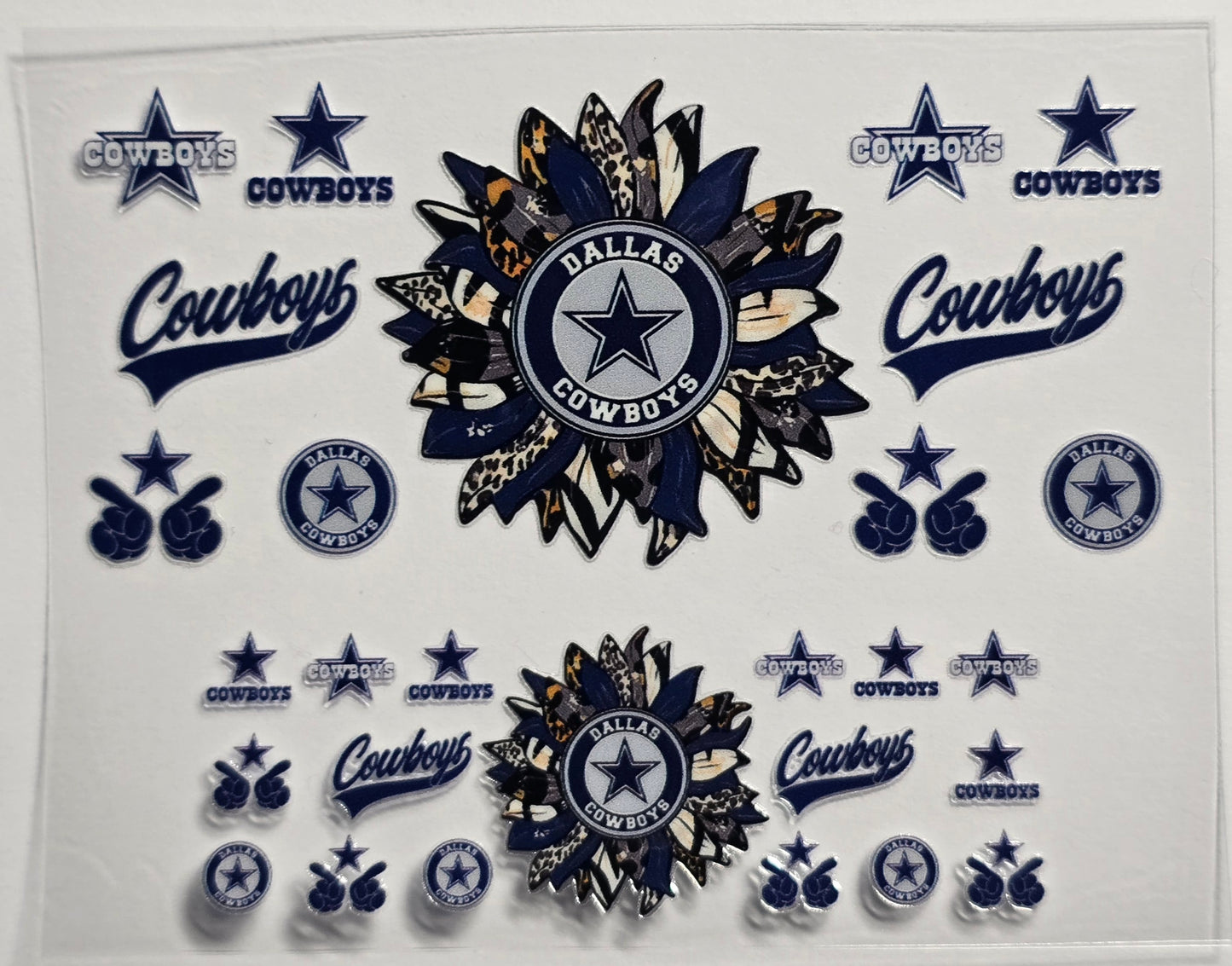 Mini Tumbler Keychain UV/DTF Wraps - Football - Dallas - Multiple Designs Available
