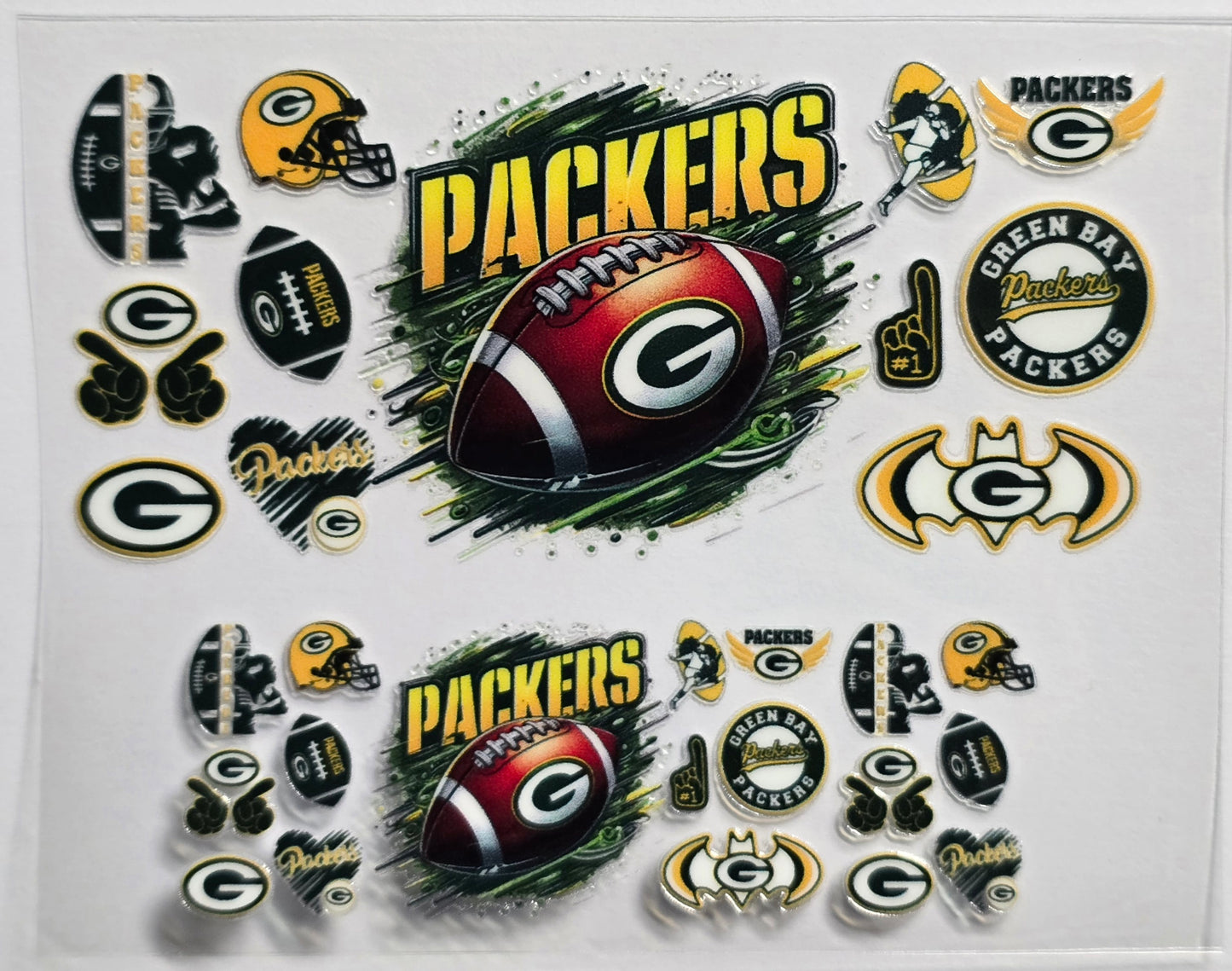 Mini Tumbler Keychain UV/DTF Wraps - Football - Green Bay - Multiple Designs Available
