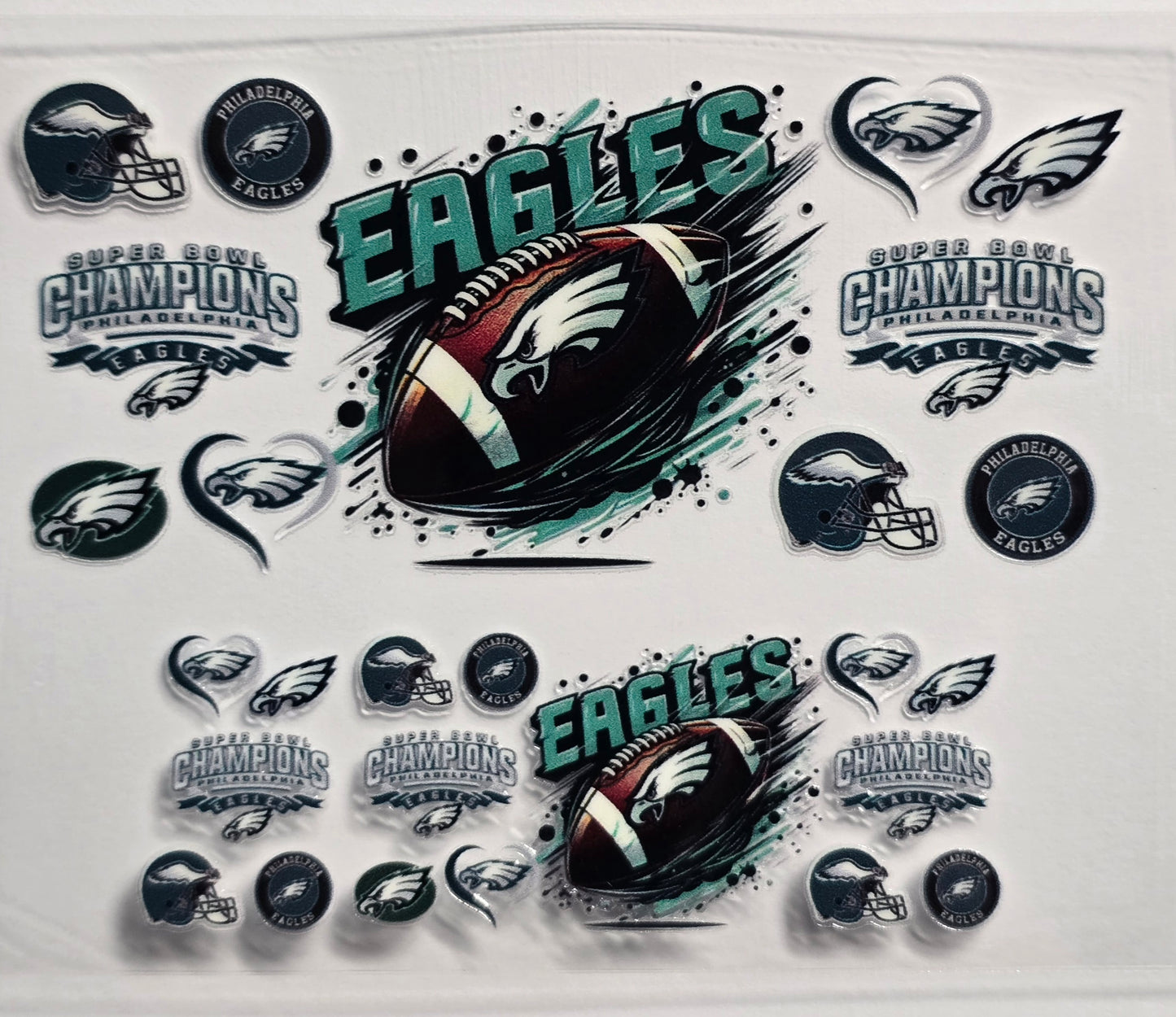Mini Tumbler Keychain UV/DTF Wraps - Football - Philadelphia - Multiple Designs Available