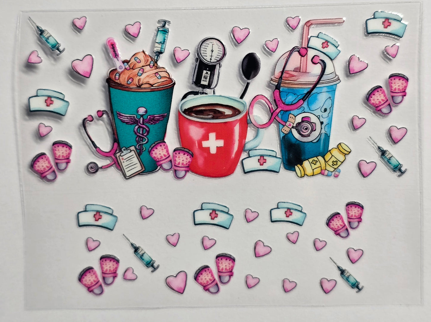 Mini Tumbler Keychain UV/DTF Wraps - Medical/Dental - Multiple Designs Available