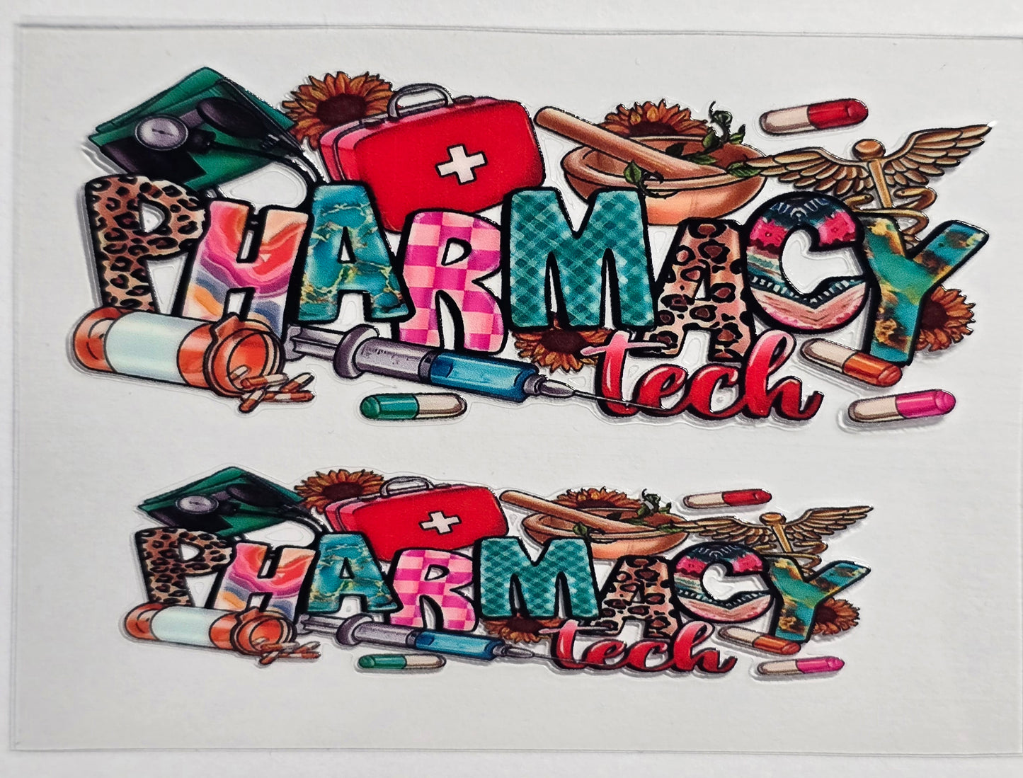 Mini Tumbler Keychain UV/DTF Wraps - Medical/Dental - Multiple Designs Available