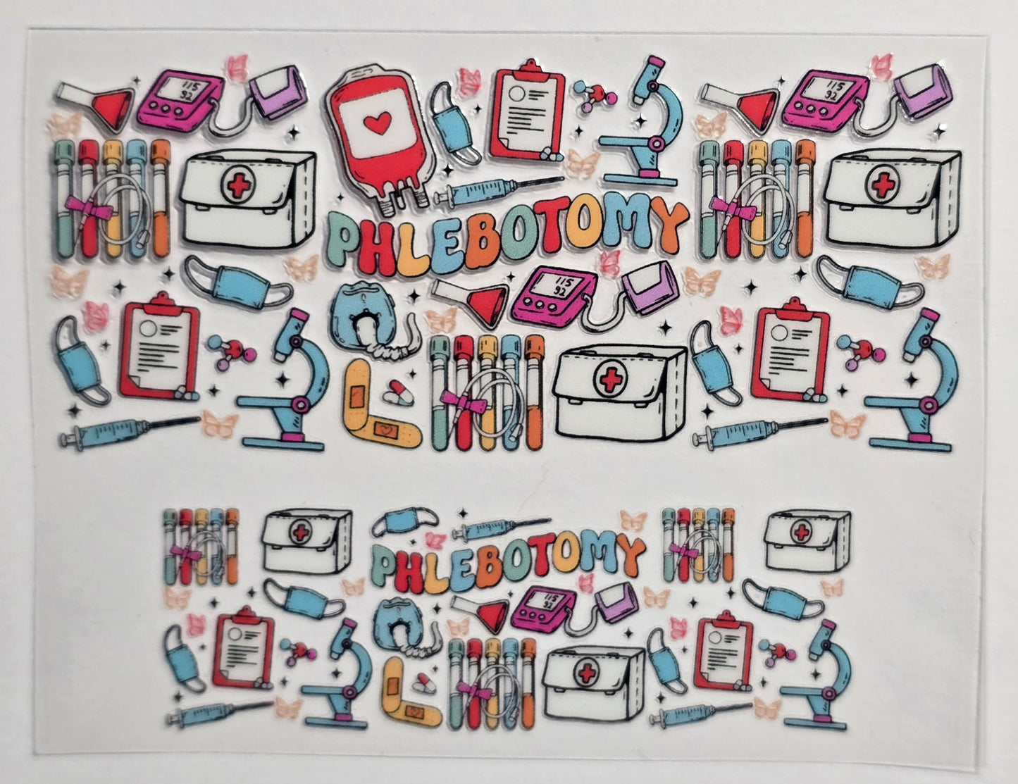 Mini Tumbler Keychain UV/DTF Wraps - Medical/Dental - Multiple Designs Available