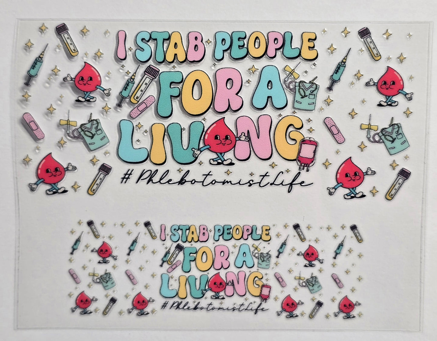 Mini Tumbler Keychain UV/DTF Wraps - Medical/Dental - Multiple Designs Available