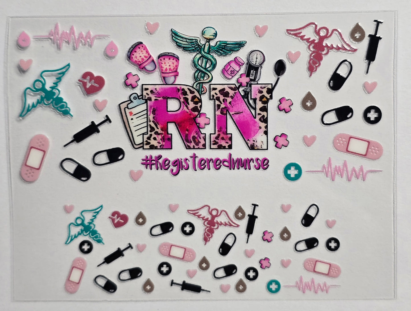 Mini Tumbler Keychain UV/DTF Wraps - Medical/Dental - Multiple Designs Available