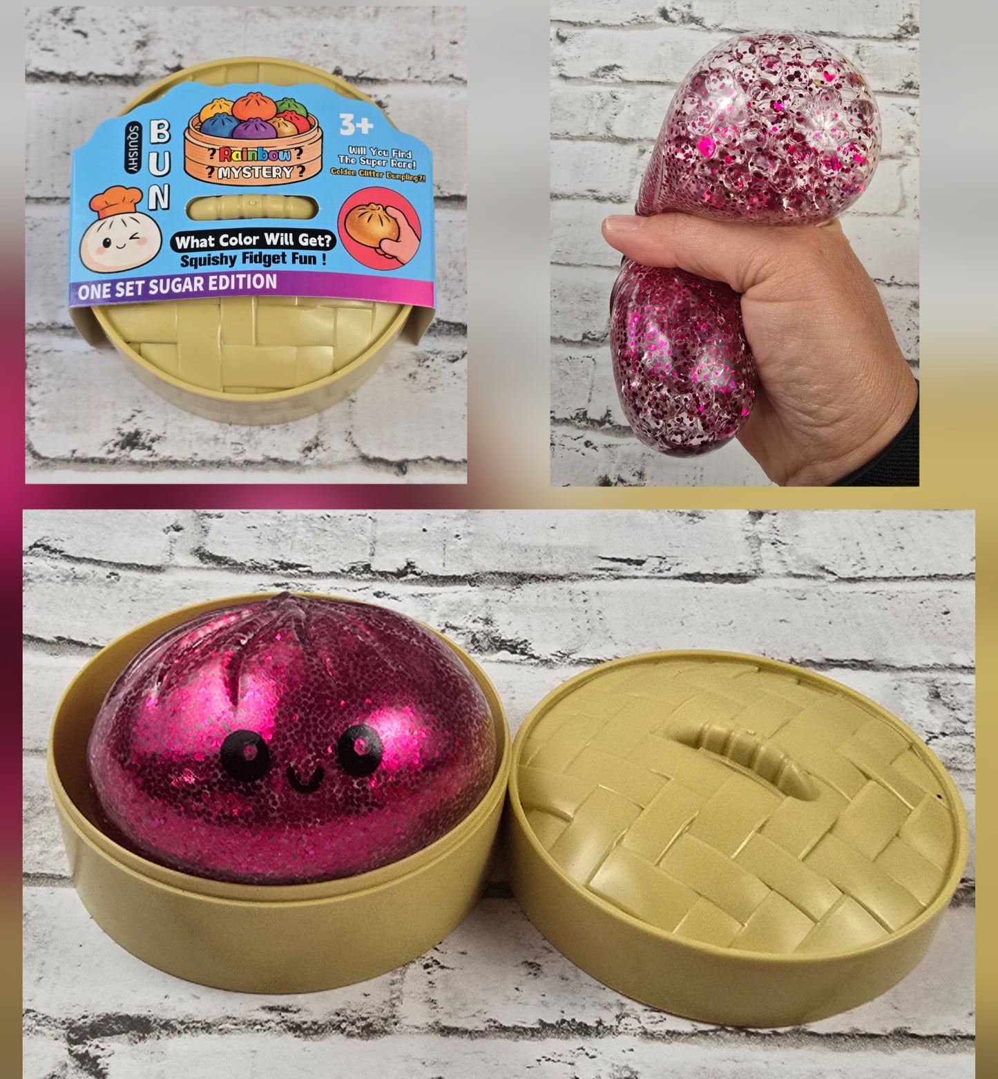 Glitter Bead Dumpling with Mini Steamer Case (G2) - Multiple Colors Available