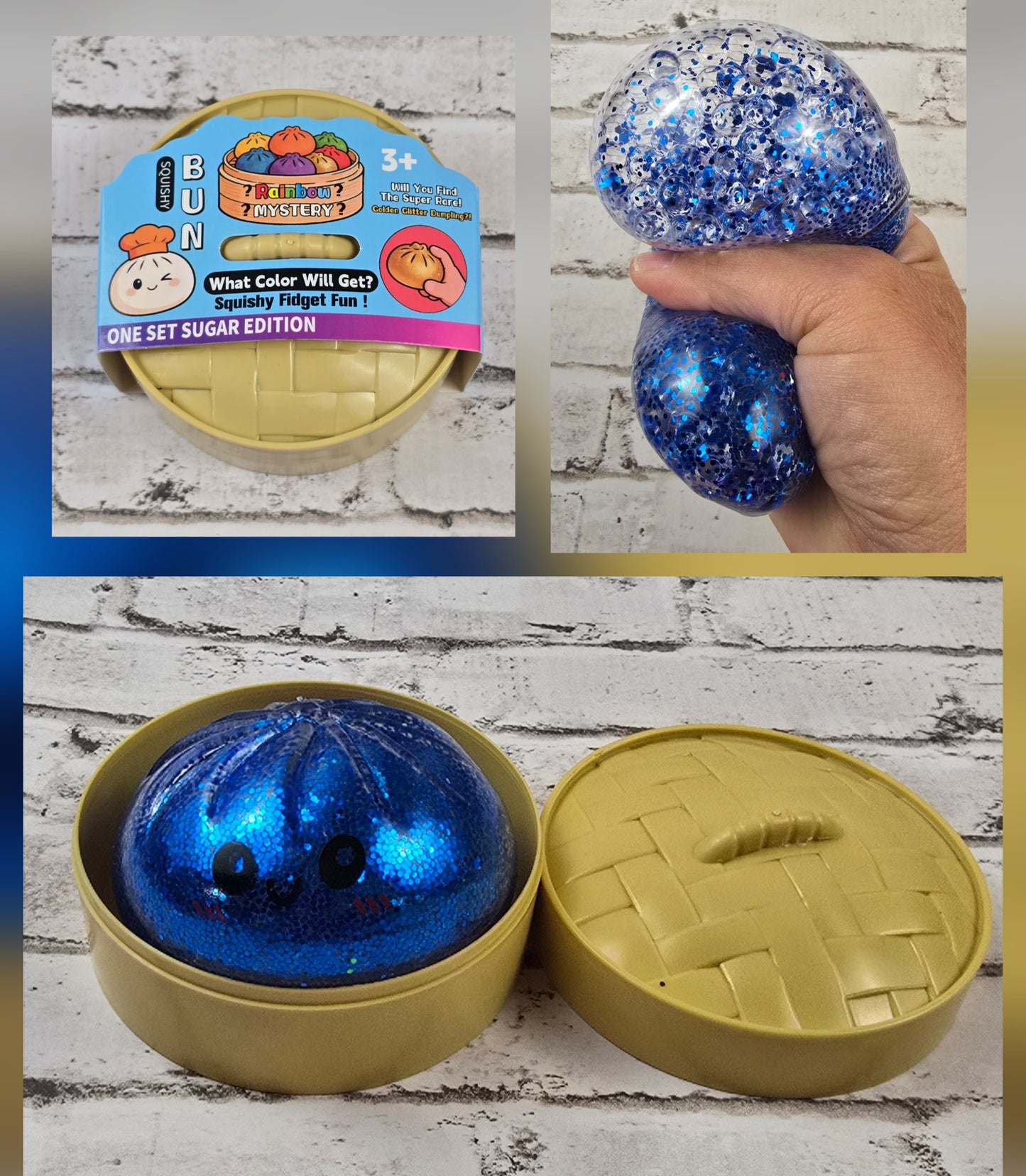 Glitter Bead Dumpling with Mini Steamer Case (G2) - Multiple Colors Available
