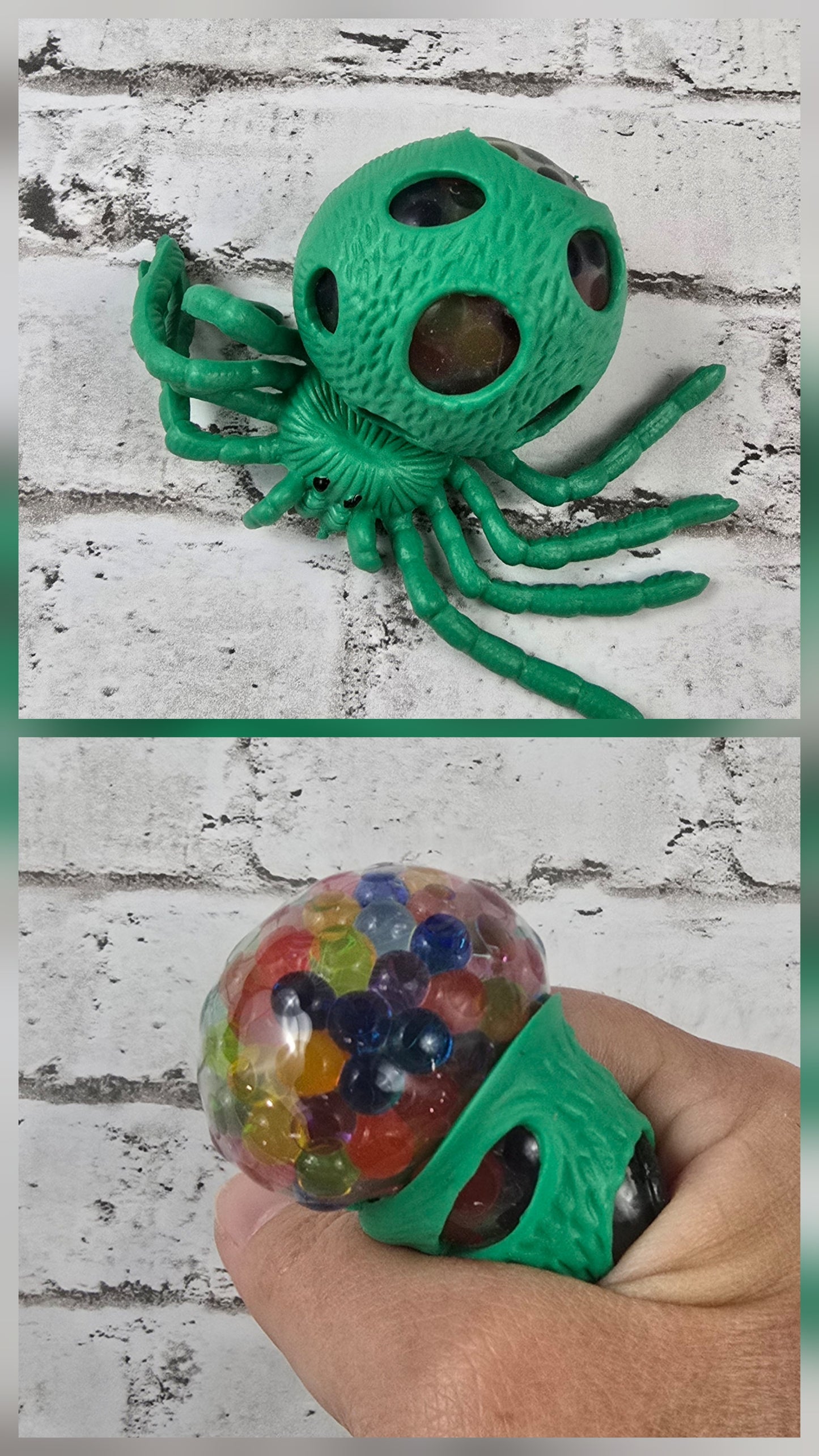 Spider Squeeze Ball – Colorful Bead‑Filled Stress Reliever - Multiple Colors Available