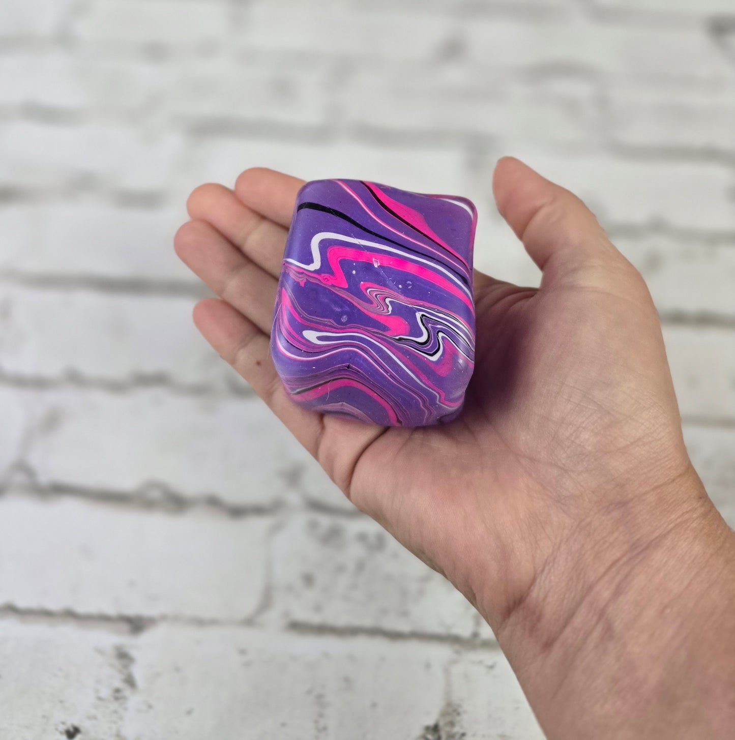 2" Marbled Slow‑Release Maltose Sensory Cubes – Available in Multiple Colors