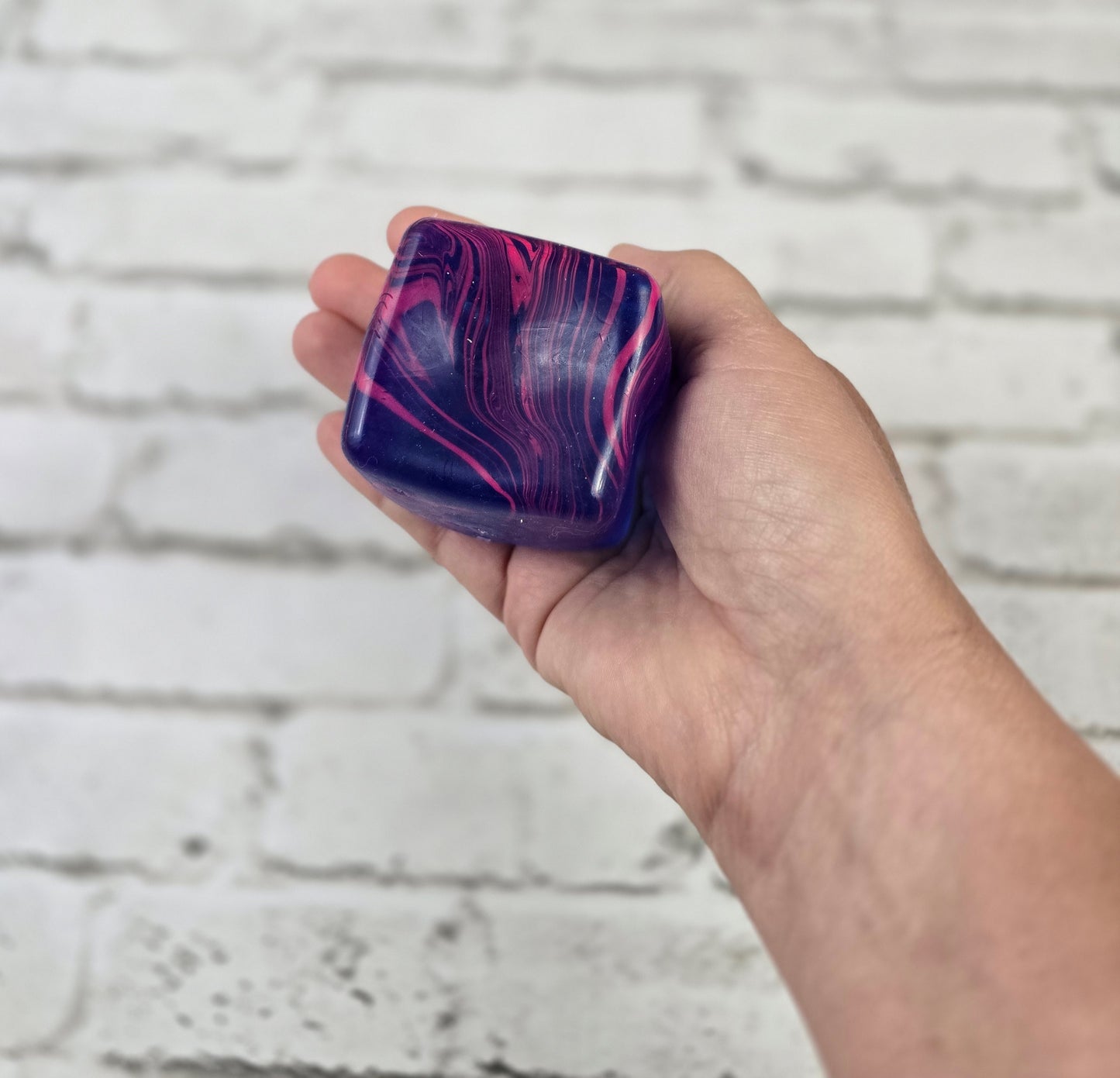 2" Marbled Slow‑Release Maltose Sensory Cubes – Available in Multiple Colors