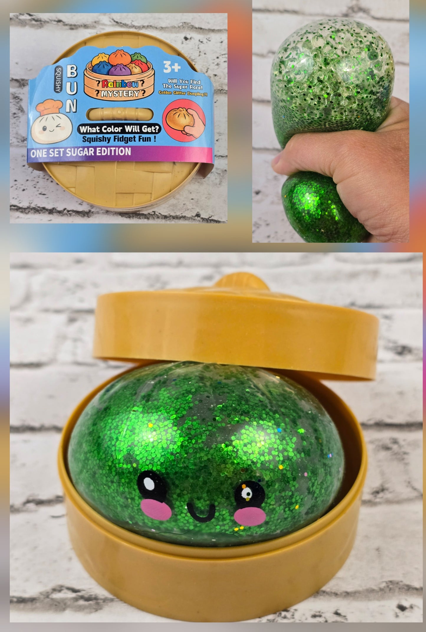 Glitter Bead Dumpling with Mini Steamer Case (G3) - Multiple Colors Available
