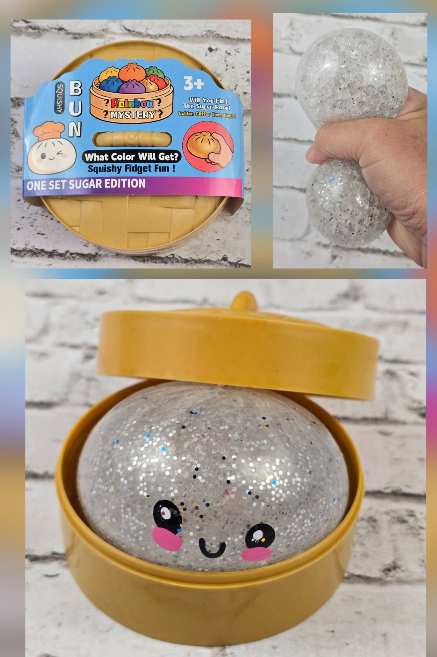 Glitter Bead Dumpling with Mini Steamer Case (G3) - Multiple Colors Available