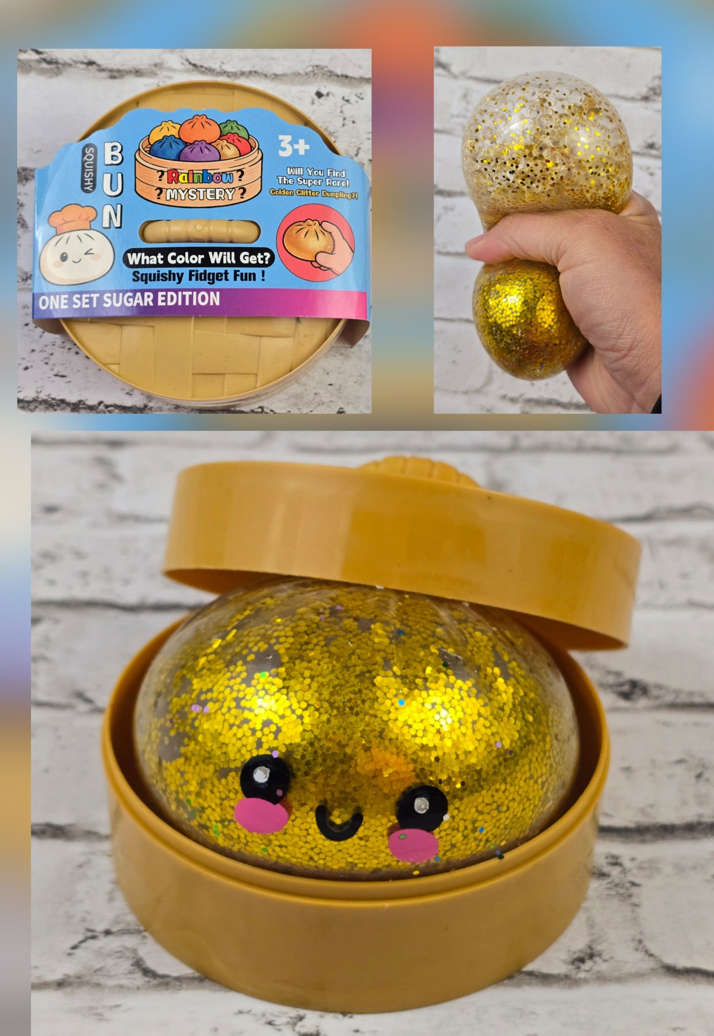 Glitter Bead Dumpling with Mini Steamer Case (G3) - Multiple Colors Available