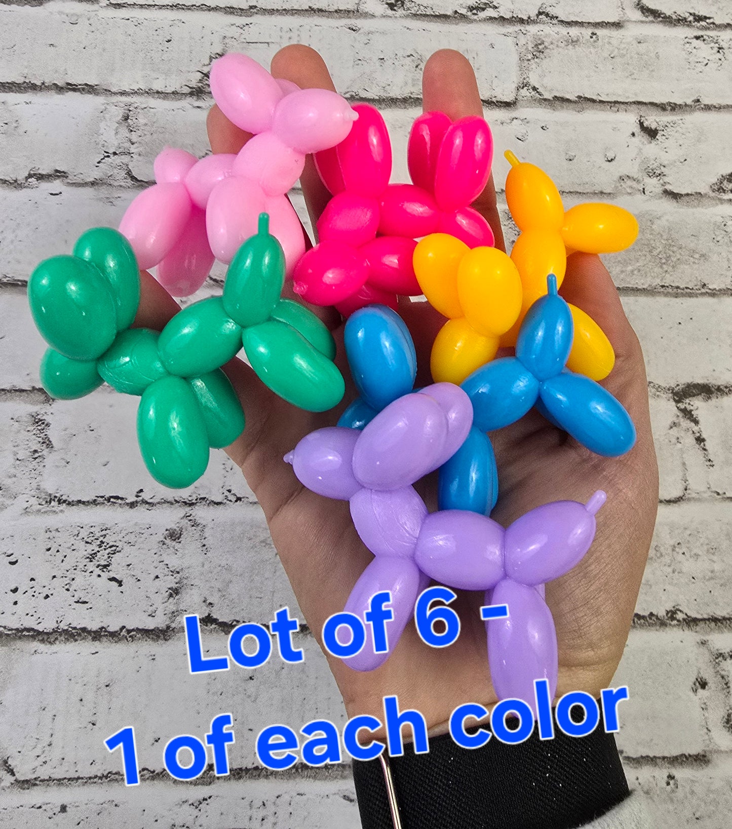 Ultra‑Smooth 2" Mini Balloon Dogs – Available in Multiple Colors