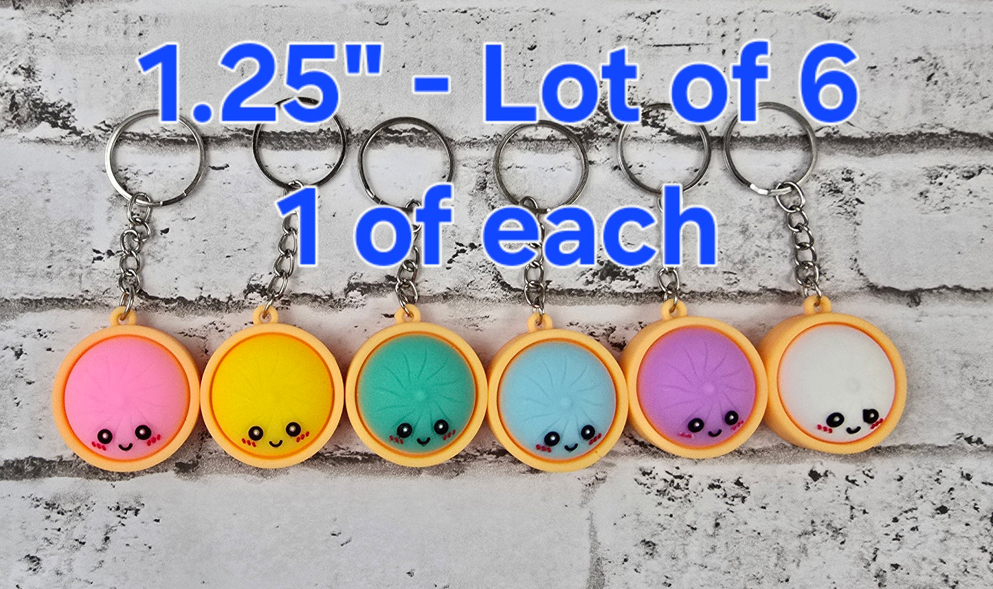 1.25" Dumpling Keychain - Multiple Colors Available