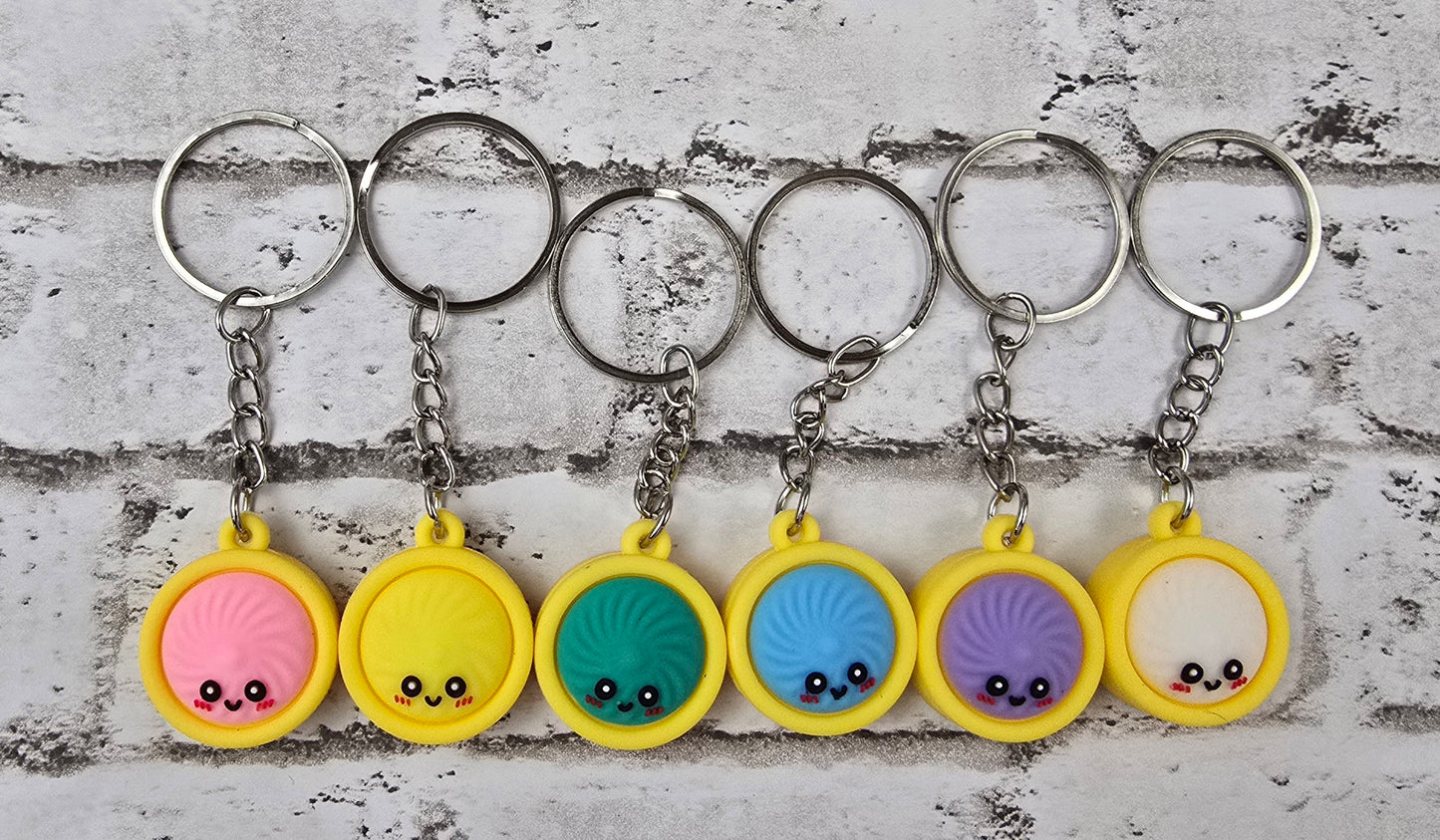 1" Dumpling Keychain - Multiple Colors Available