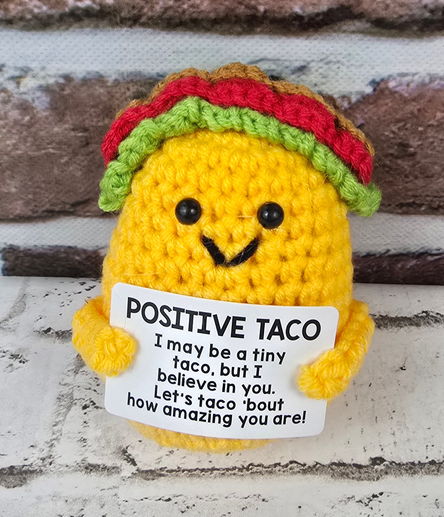 Crochet Positive Pals – Tiny Encouragers with Big Heart - Multiple Designs Available