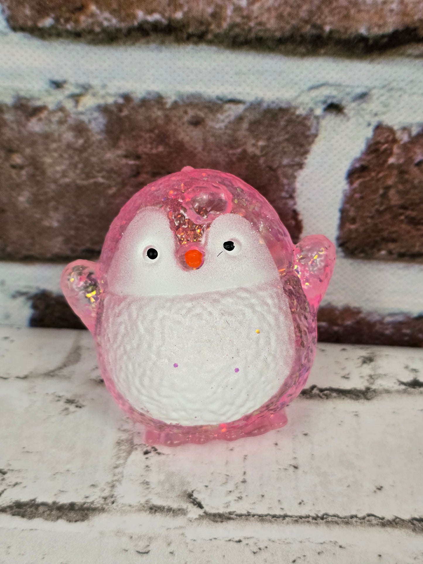 Glitter Penguin Squishies – Extra Slow‑Release Maltose – Firmer Sensory Squeeze – 4 Sparkling Colors