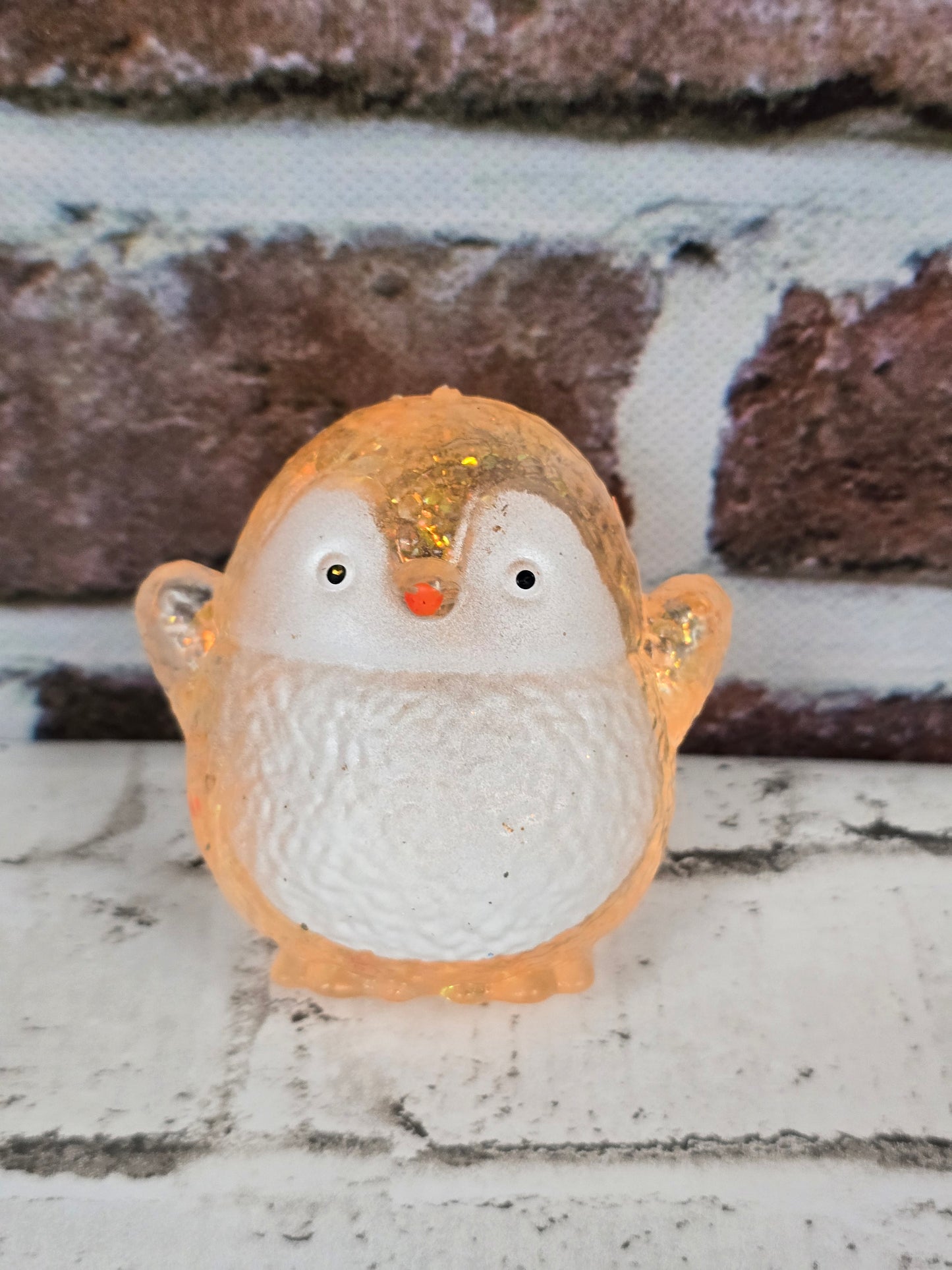 Glitter Penguin Squishies – Extra Slow‑Release Maltose – Firmer Sensory Squeeze – 4 Sparkling Colors
