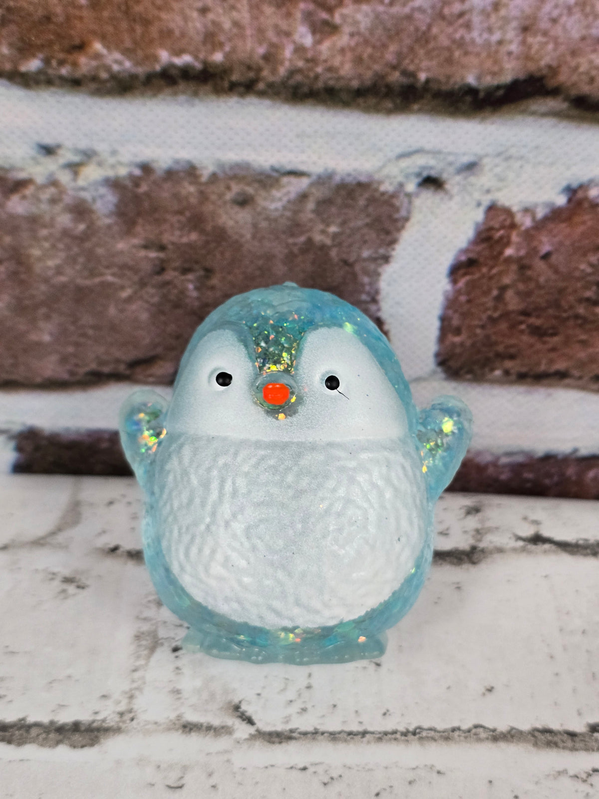 Glitter Penguin Squishies – Extra Slow‑Release Maltose – Firmer Sensory Squeeze – 4 Sparkling Colors